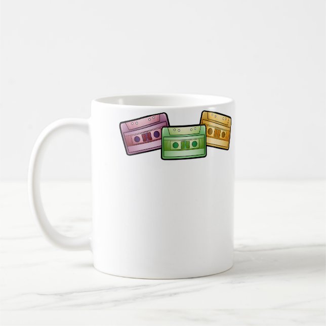 Classic Cassette Tapes For Playing Music 90S Coffee Mug (Left)