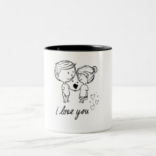 Classic Ceramic Mug, Elegant &amp; Everyday Essential Two-Tone Coffee Mug