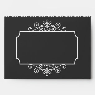 Classic Chalkboard Modern Pattern Envelope