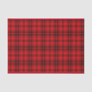 Classic Cheerful Plaid red Tissue Paper