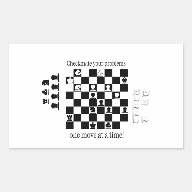 Classic Chess-Inspired Design  Sticker (Front)