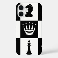 Classic Chess Pieces iPhone 16 Case