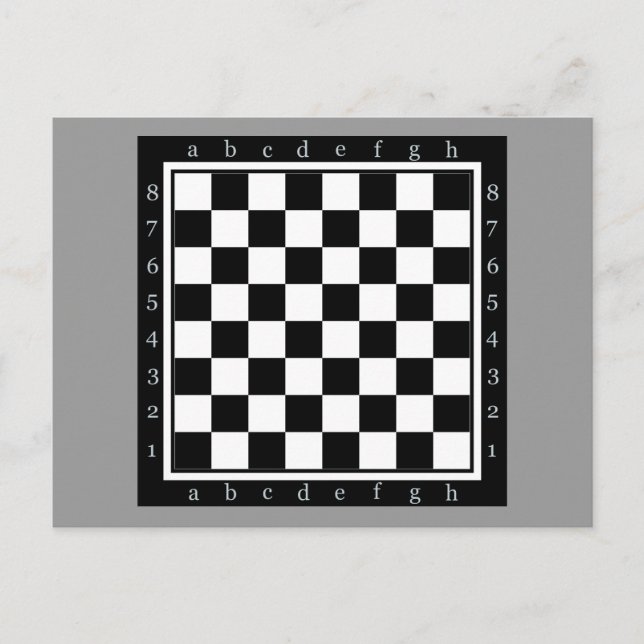 classic chess table postcard (Front)