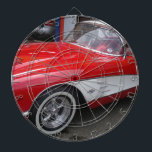 Classic Chevrolet Corvette Dartboard<br><div class="desc">Classic and original red and white Chevrolet Corvette.</div>