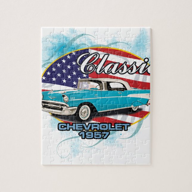 Classic-Chevrolet-oval-1957-new_B.png Jigsaw Puzzle (Vertical)