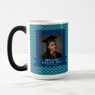 Classic Chevron Pattern Commencement Exercise Magic Mug