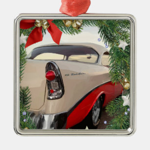 Classic Chevy Bel air Metal Ornament