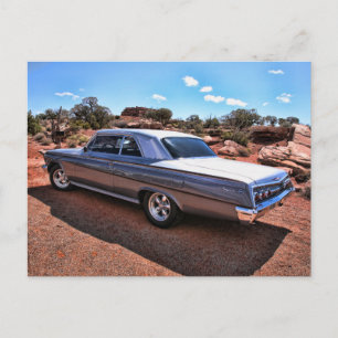 Classic Chevy Impala Muscle Car Postcard