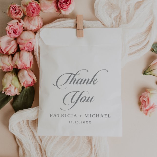 Classic Chic Calligraphy Wedding Favour Bag (Creator Uploaded)