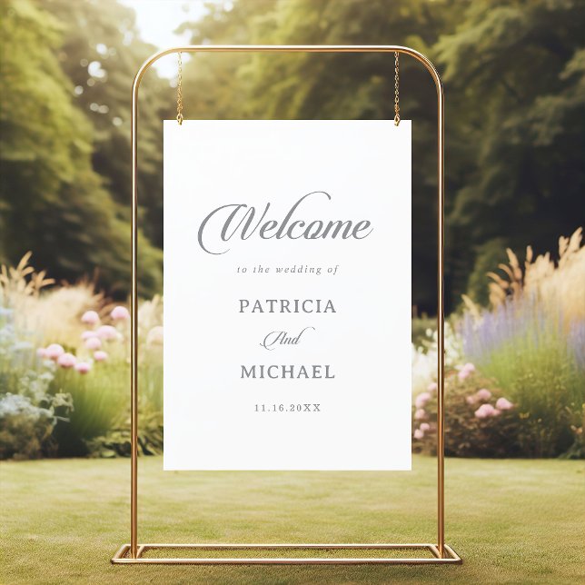 Classic Chic Calligraphy Wedding Welcome Sign (Creator Uploaded)