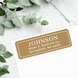 Classic Chic Return Address Label