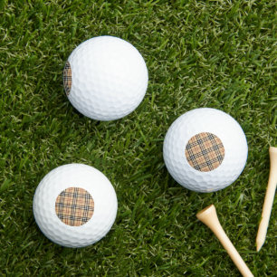 Classic Chic Scottish Tartan Pattern Golf Balls