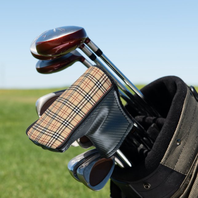 Classic Chic Scottish Tartan Pattern Golf Head Cover (In Situ)