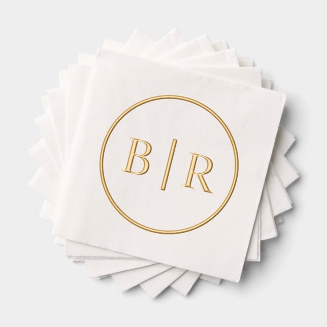Classic Chic Typographie Style Monogramme (Insitu (empilé))