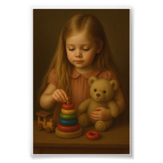 “Classic Child Portrait Art Print” Photo Print