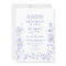Classic Chinoiserie Blue Victorian Floral Wedding