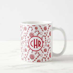 Classic Christmas Candy Cane Coffee Mug