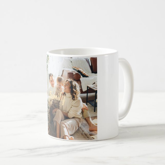 Classic Christmas Family Mug – Custom Holiday Gift (Front Right)