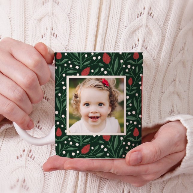 Classic Christmas Floral 2 Photo  Coffee Mug (Creator Uploaded)