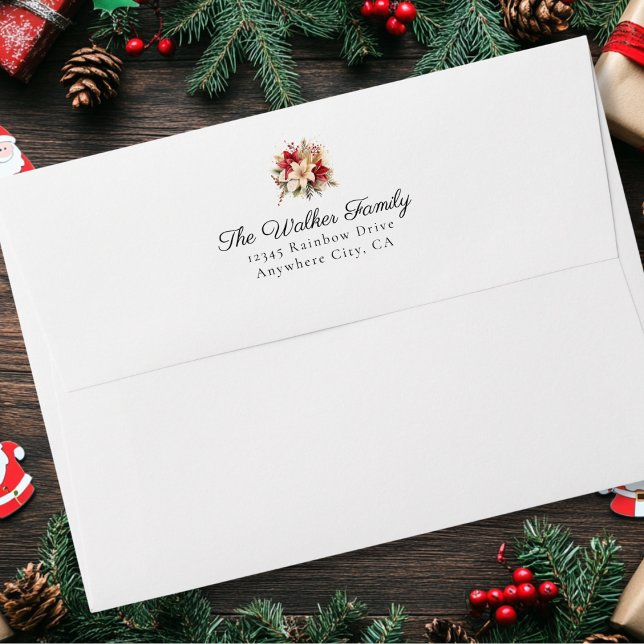 Classic,Christmas, Floral Envelope (Customer specific, classic, Christmas, Floral Envelopes. )