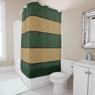 Classic Christmas Green And Gold Stripes