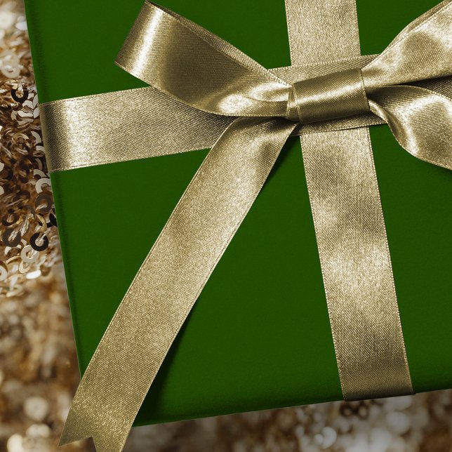 Classic Christmas Green Solid Color 245501 Wrapping Paper (Creator Uploaded)