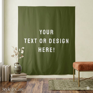 Classic Christmas Green Tapestry for Cozy Interior