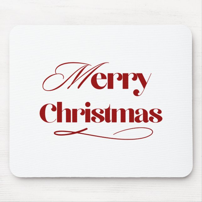 Classic Christmas Mousepad (Front)
