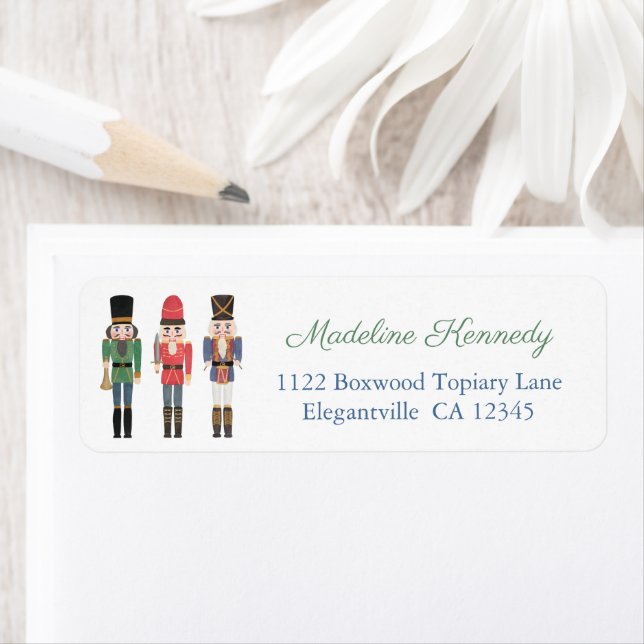 Classic Christmas Nutcracker Ballet Return Address (Insitu)