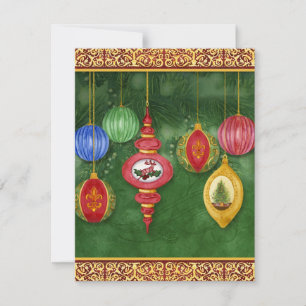 Classic Christmas Ornament Cards by Audrey Jeanne