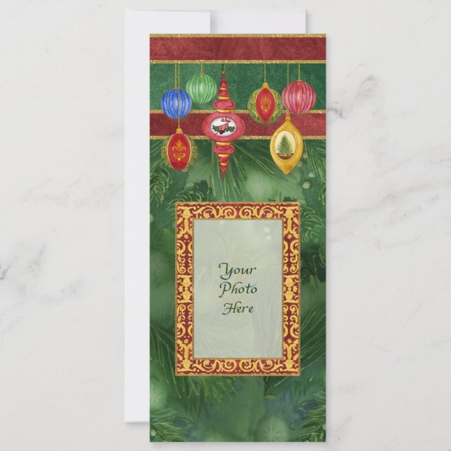 Classic Christmas Ornament Cards by Audrey Jeanne (Front)