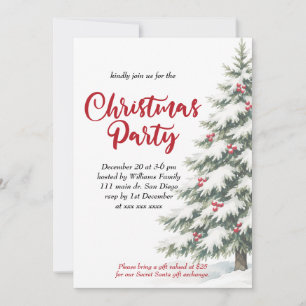 Classic Christmas Party Invitation