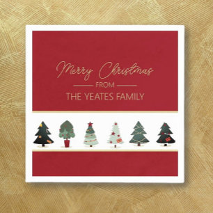 Classic Christmas personalized Party Napkin