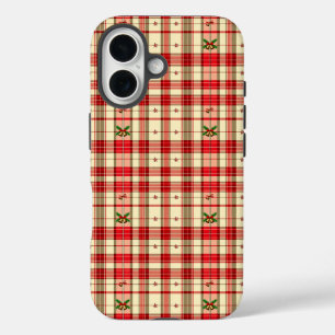 Classic Christmas Plaid iPhone 16 Case