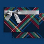 Classic Christmas plaid colourful holiday Wrapping Paper<br><div class="desc">This classic Christmas plaid wrapping paper is a great way to coordinate all your gifts under the tree. With a bold check of navy, green, red, gold and blue, this tartan-inspired design is festive and stylish and can be used alone or paired with other holiday wrapping paper designs. Created by...</div>