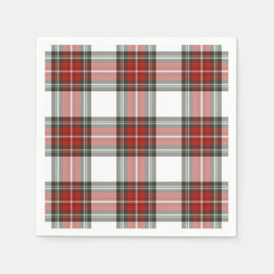 Classic Christmas Plaid Pattern Napkin