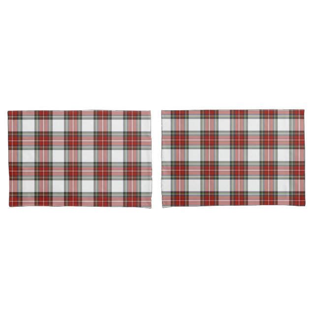 Classic Christmas Plaid Pattern Pillowcase (Front-Set)