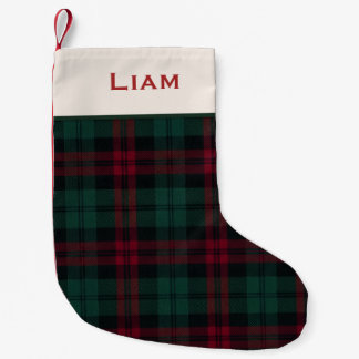 Classic Christmas Plaid Personalized Stocking