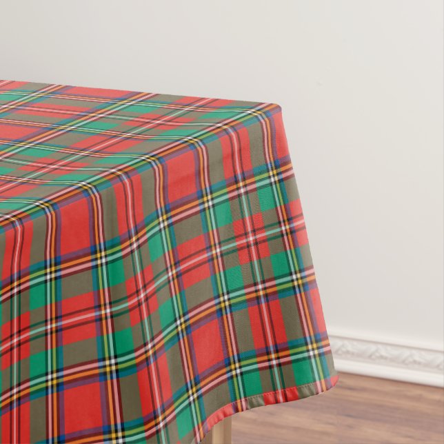 Classic Christmas Plaid Tablecloth (In Situ)