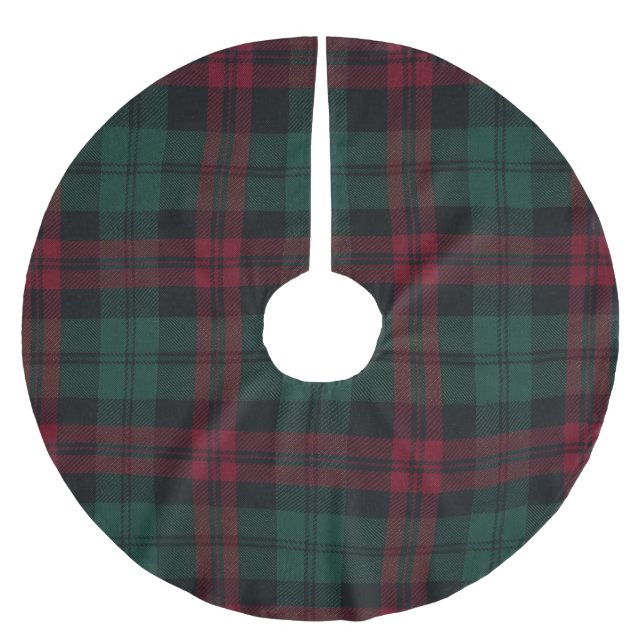 Classic Christmas Plaid Tree Skirt (Front)