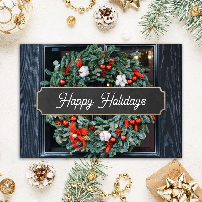 Classic Christmas Realtor Carte de vacances (Créateur téléchargé)