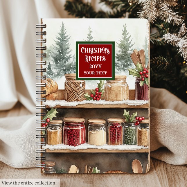 Classic Christmas Recipe Notebook For Family Meals (Classic Christmas Recipe Notebook For Family Meals)