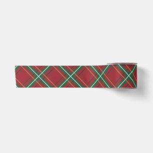 Classic Christmas Red and Green Plaid Ribbon Satin Ribbon