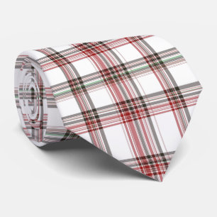 Classic Christmas Red and Green Tartan Plaid Tie