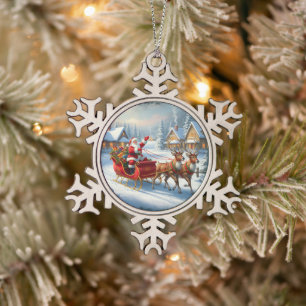 Classic Christmas Round Ornament