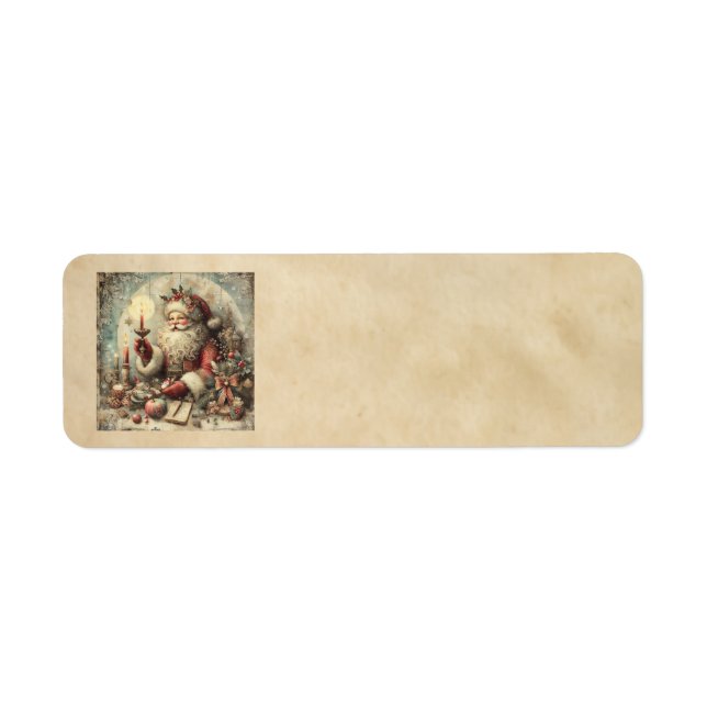 Classic Christmas Santa Address Labels (Front)