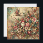 Classic Christmas Santa Greeting Card<br><div class="desc">classic christmas santa greeting card</div>