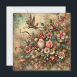 Classic Christmas Santa Greeting Card<br><div class="desc">classic christmas santa greeting card</div>