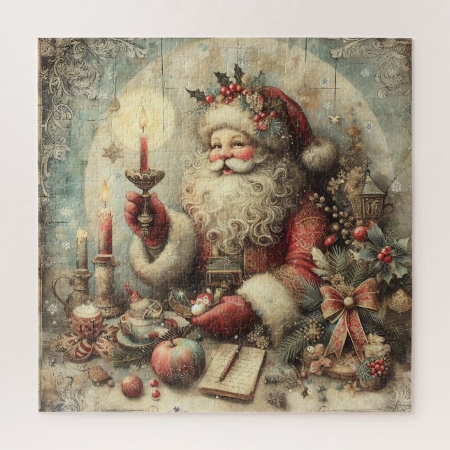 Classic Christmas Santa Jigsaw Puzzle (Vertical)
