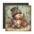 Classic Christmas Snowman Magnet
